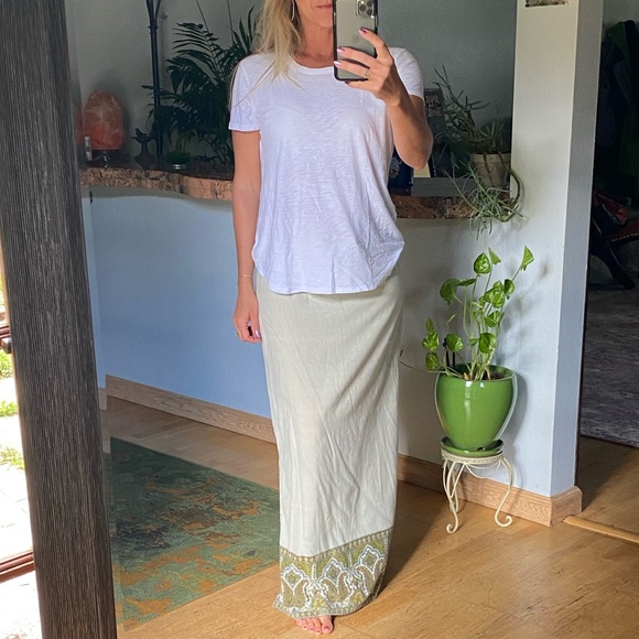 Dresses & Skirts - Sage Green Cotton Hippie Skirt